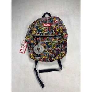 Marvel Comics All Over Print Backpack Bioworld Laptop Sleeve NWT BP8SGLMVL